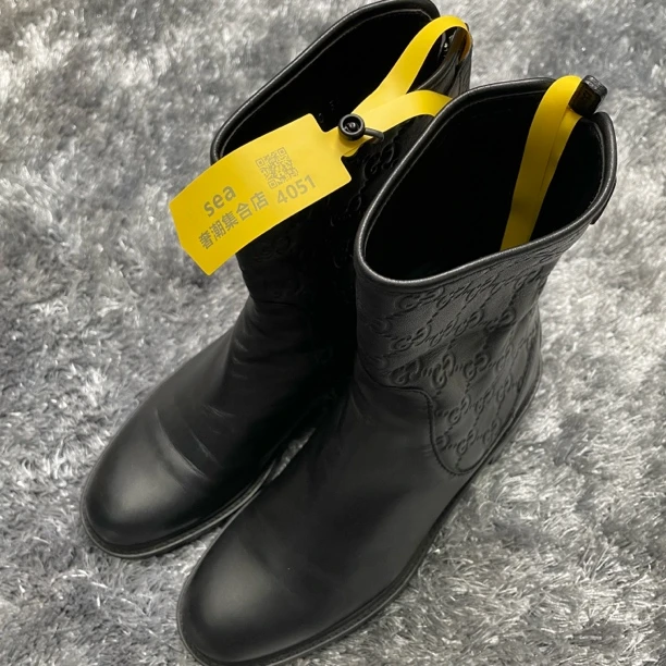 95新 GUCCI/古驰 GUCCI/古驰 拉链时尚短靴36/4051