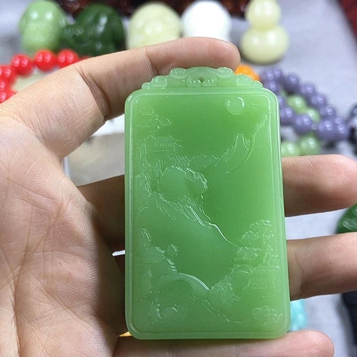 和田玉未镶嵌颈饰