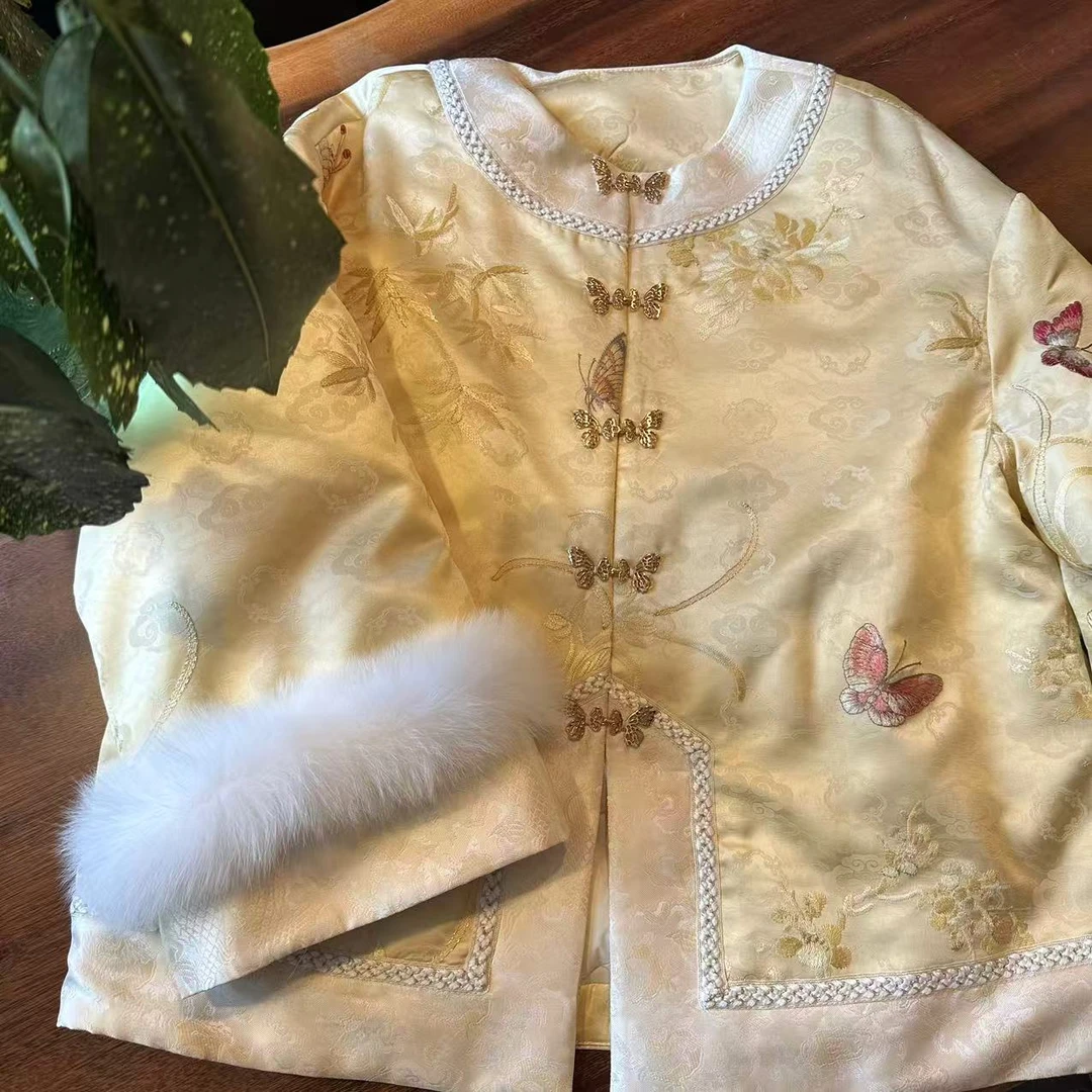 【即遇——向蝶】秋冬新款新中式国风羽绒服