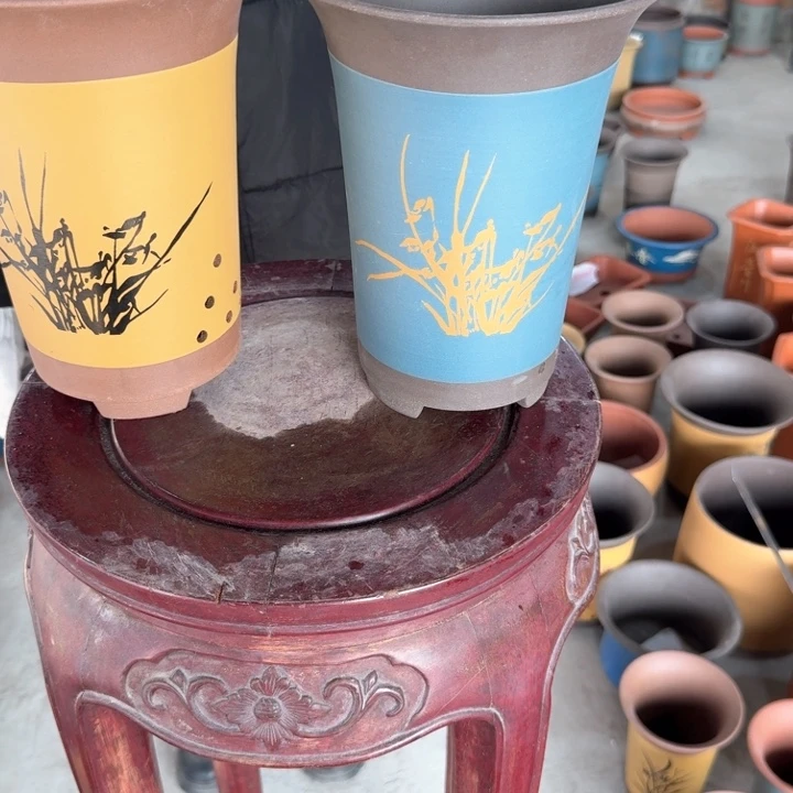 紫砂紫砂花盆18*23