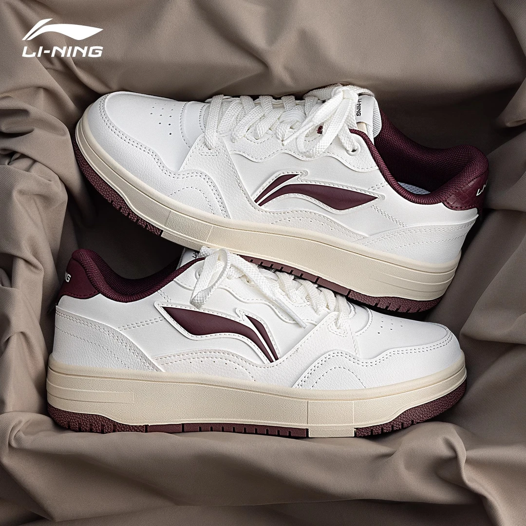 李宁板鞋男女鞋天迹SOFT春季潮流小白鞋低帮耐磨防滑休闲运动鞋男
