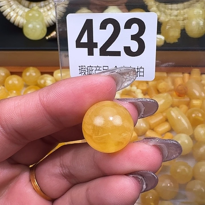 琥珀未镶嵌裸石16.3微微瑕