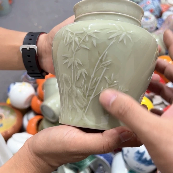 瑕疵福利品陶瓷茶叶罐