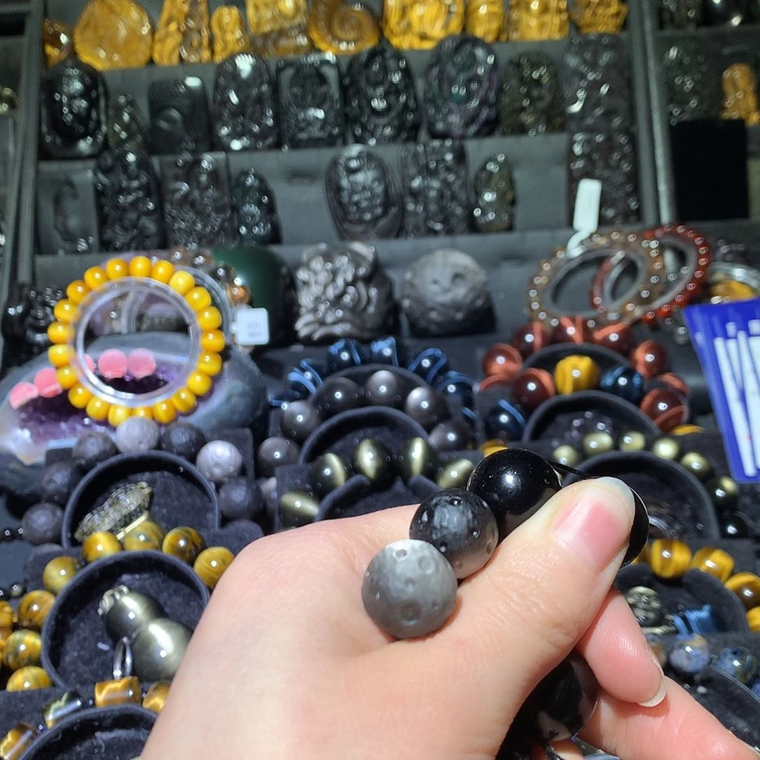 黑曜岩手链未镶嵌?****