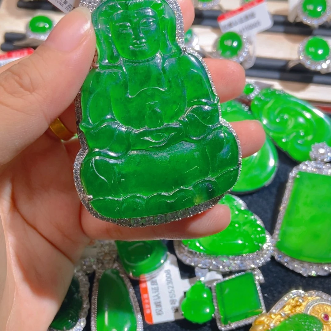 翡翠未镶嵌吊坠(不含链)