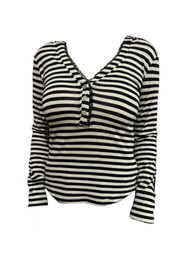 【Amy家】微胖mm纯欲风蕾丝花边长袖T恤女2025秋季修身显瘦连帽上衣