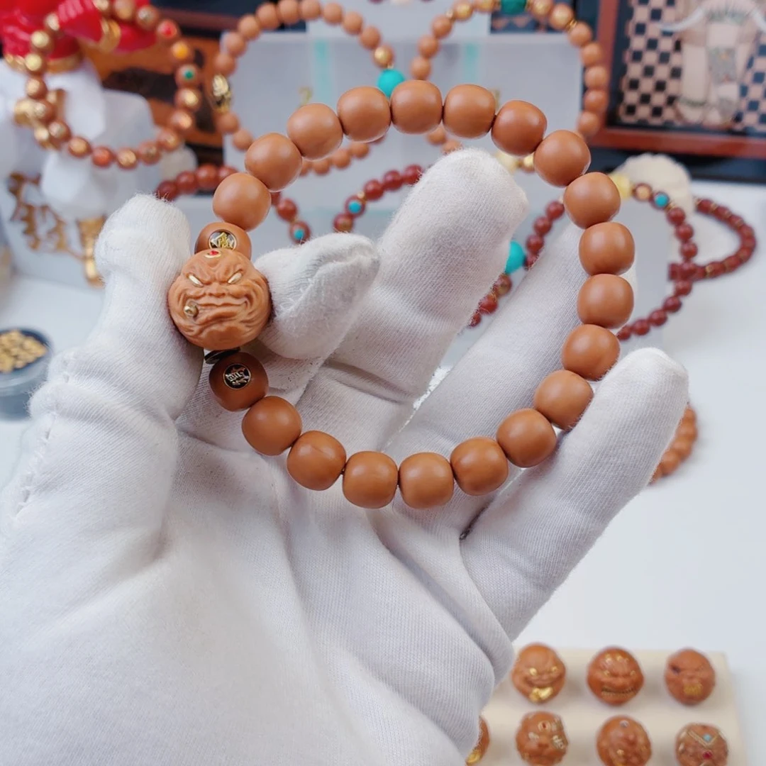 猴头核桃手串感*全品精工老型四标一配