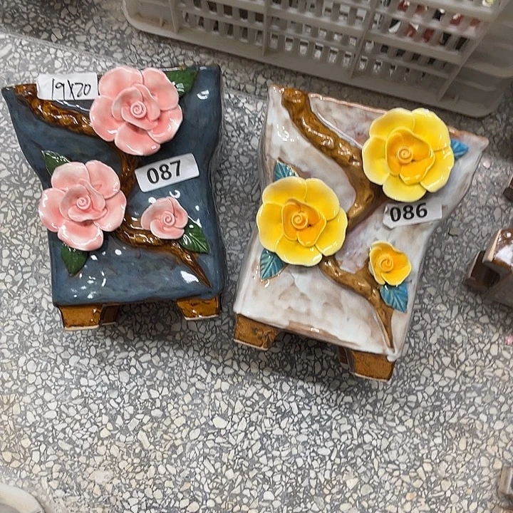 紫砂花盆粗陶材质多肉花盆