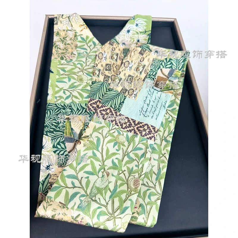 【2025新品】高端冰裂纹休闲百搭斜角长条丝巾飘带