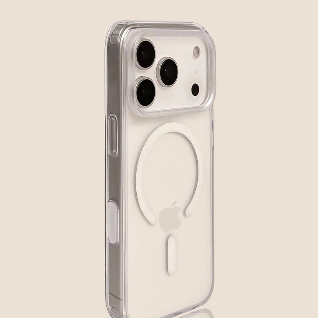 适用苹果17ProMax透明磁吸防摔手机壳配备拍照按键全包iPhone17