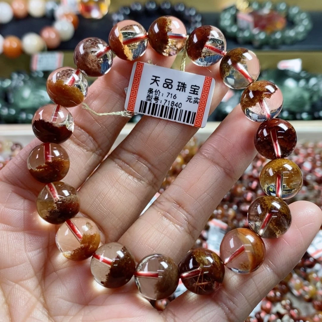 水晶手链未镶嵌七**崽黄幽灵手链71840