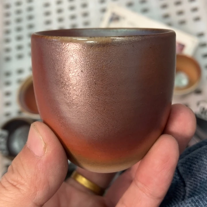 柴烧杯子与宝瓶大放漏