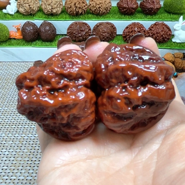 把件文玩核桃边39肚40蛤蟆