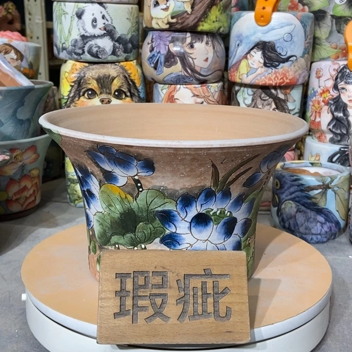 红陶景德镇艺术手绘作品