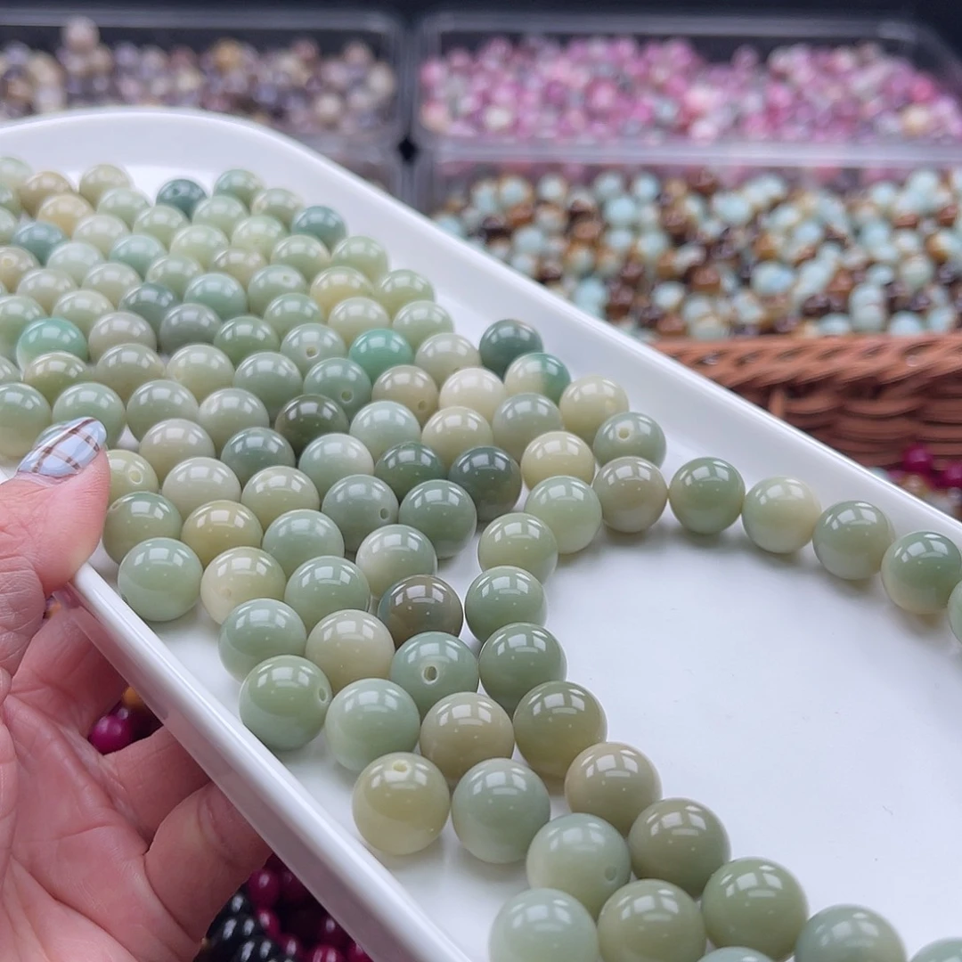 白玉菩提吊坠K/12mm/50+50颗