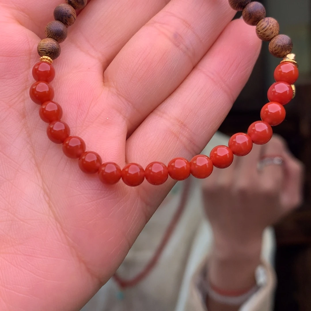 静***花南红玛瑙未镶嵌南红玛瑙锦红卡5设计款