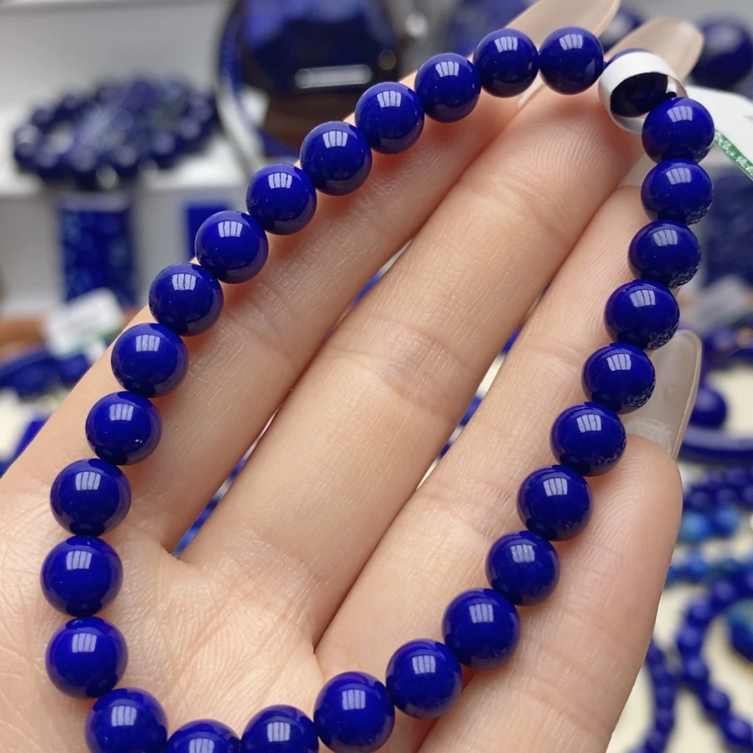 青金石未镶嵌手链6.6mm