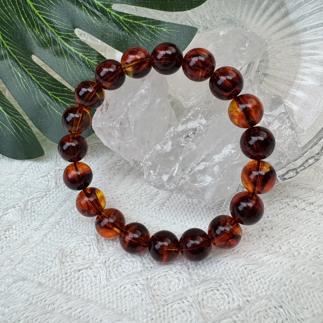 【正品保障】血药珀满血药时尚精美紫杉醇DIY手链卡10mm