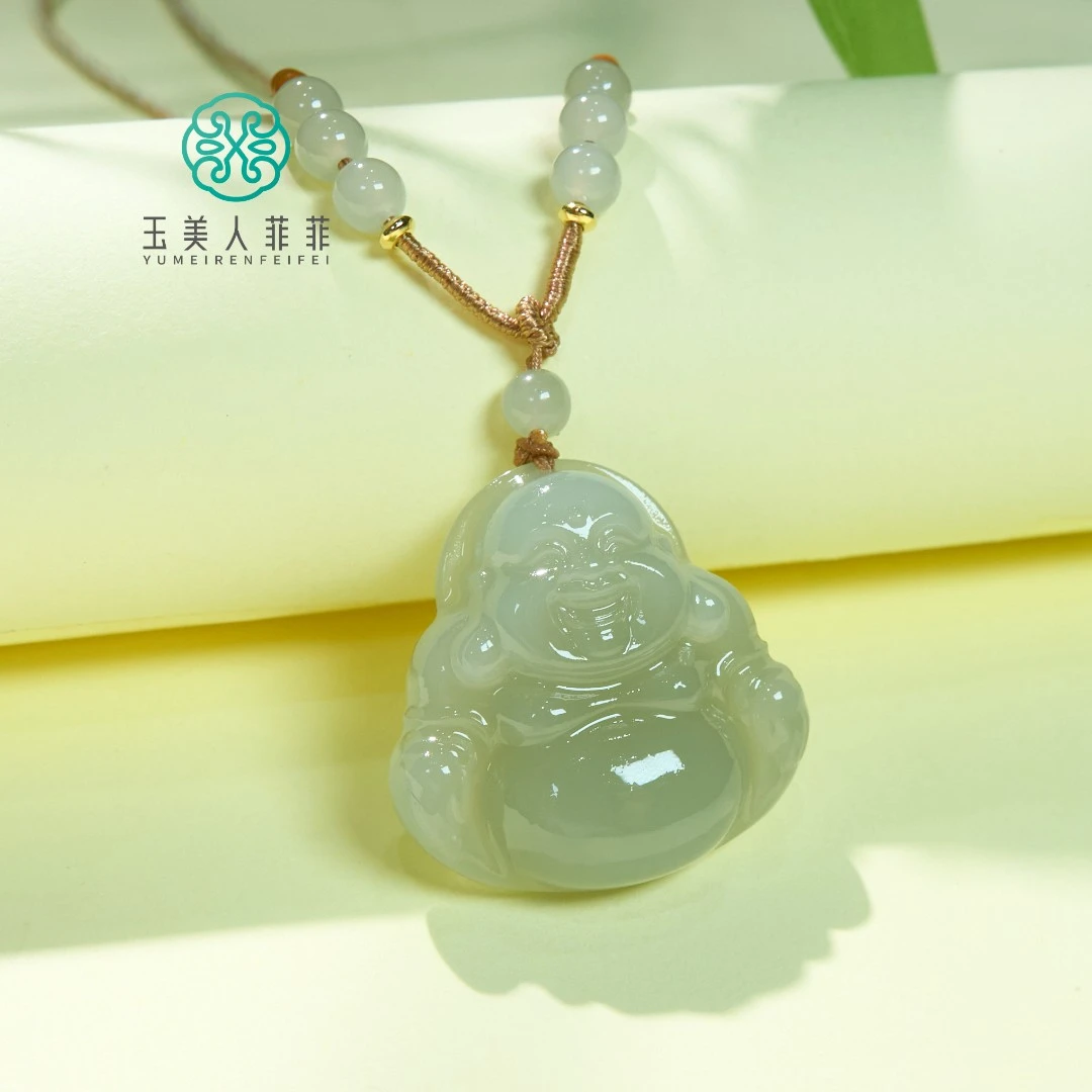 菲菲珠宝好*和田玉佛公吊坠约30*30mm