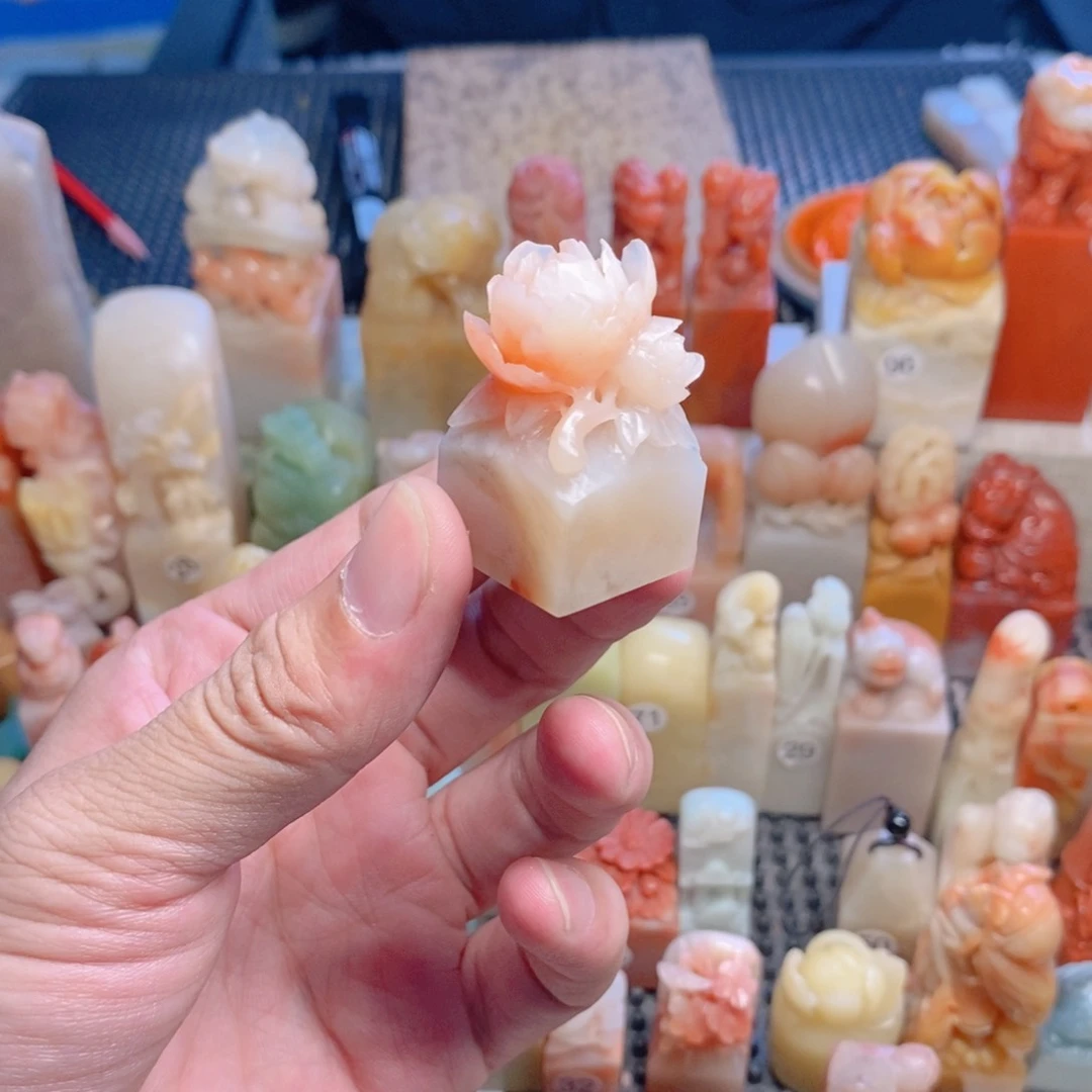 寿山石印石彤*乖手工篆刻