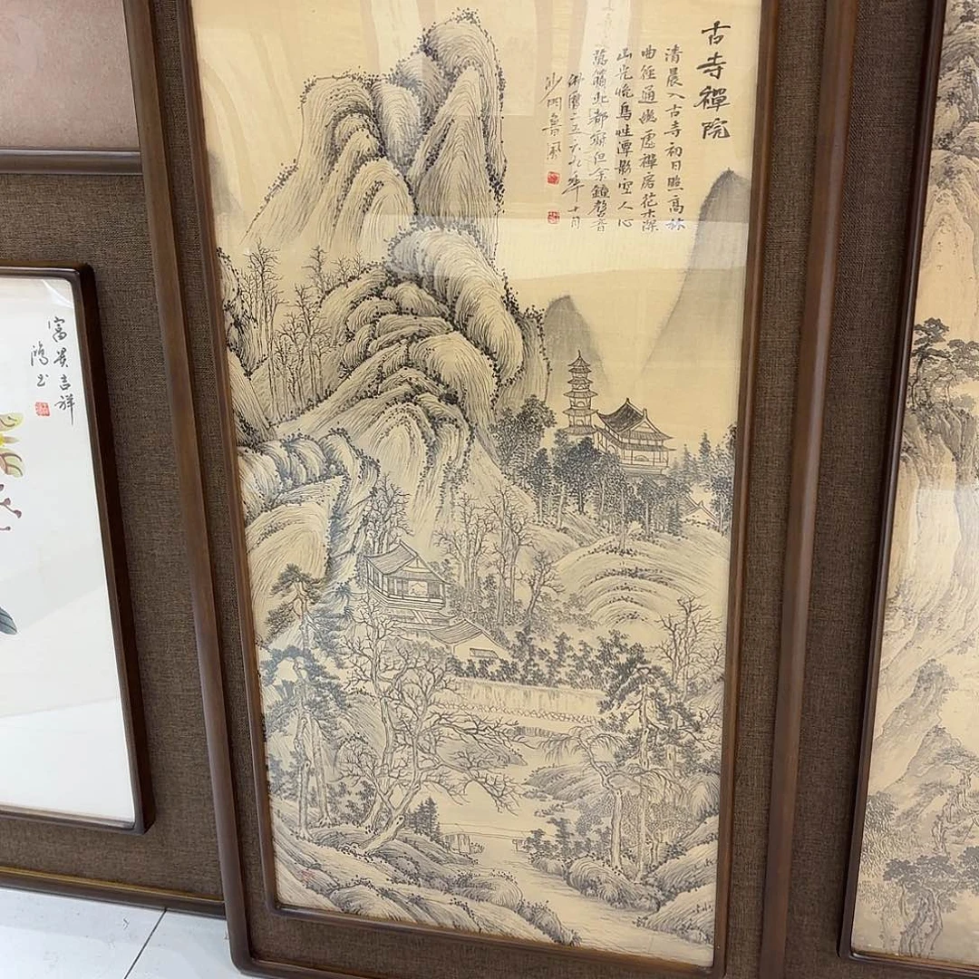 领***雾国画真人手绘作品