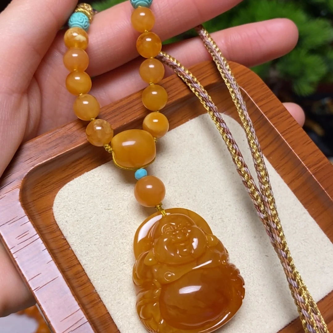 【闪购商品】蜜蜡颈饰未镶嵌项链