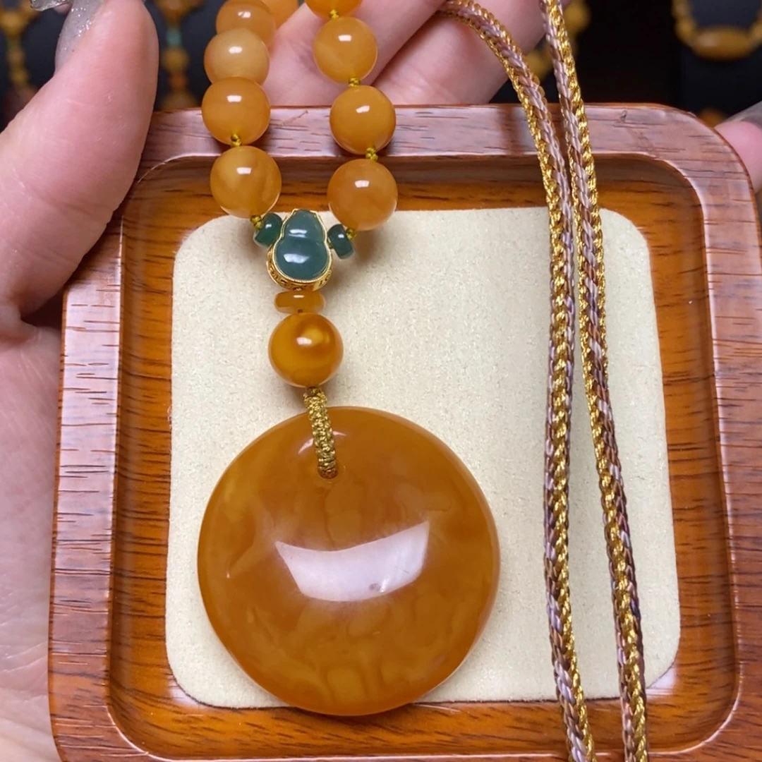 【闪购商品】蜜蜡颈饰未镶嵌项链