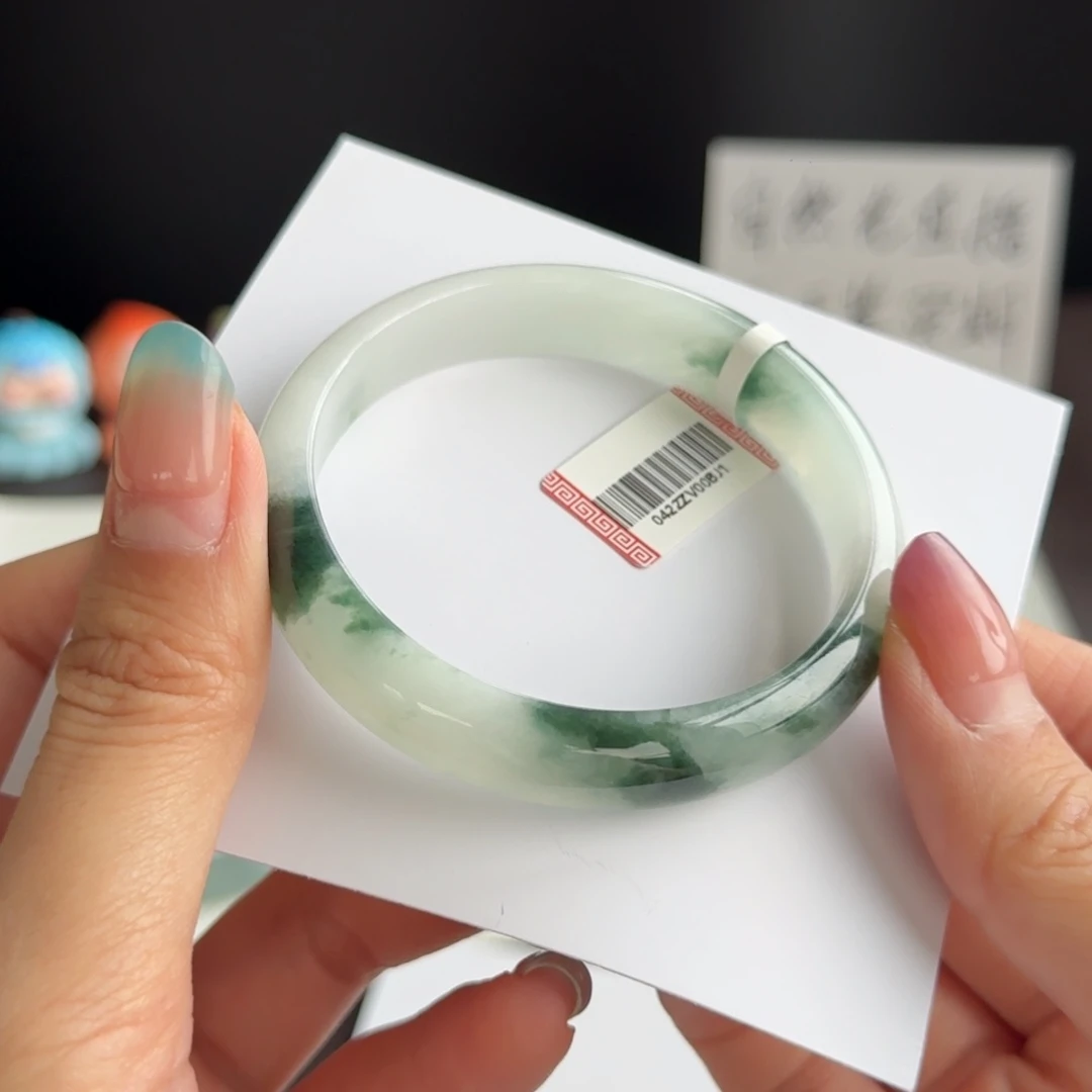 翡翠未镶嵌手镯7号 54.1