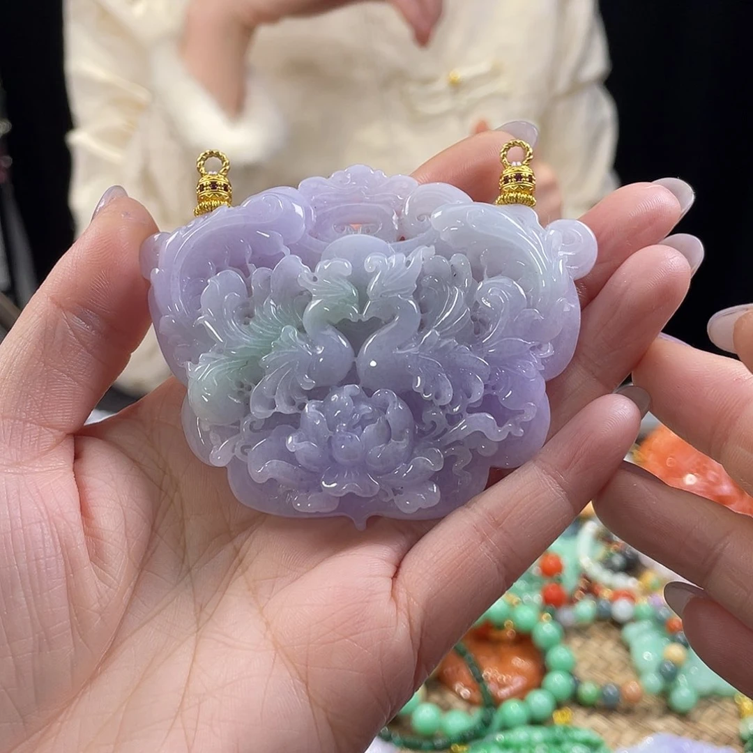 翡翠颈饰未镶嵌代编织