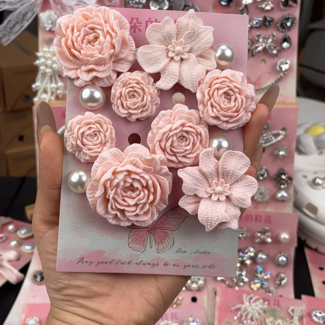 粉杜鹃 洞洞鞋孤品鞋花