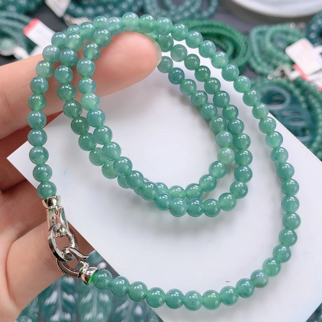 翡翠颈饰未镶嵌珠链卡5