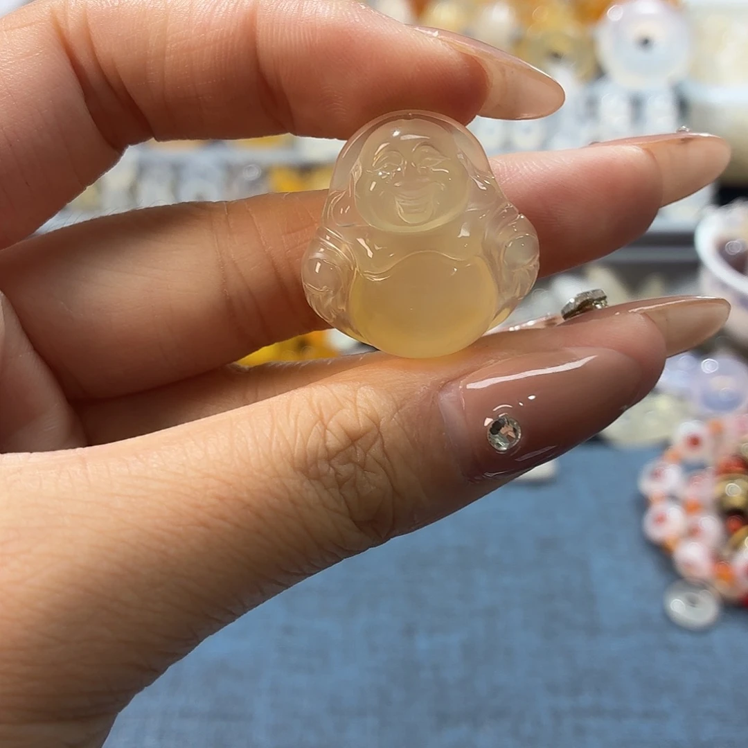 原***呀玛瑙/玉髓未镶嵌颈饰