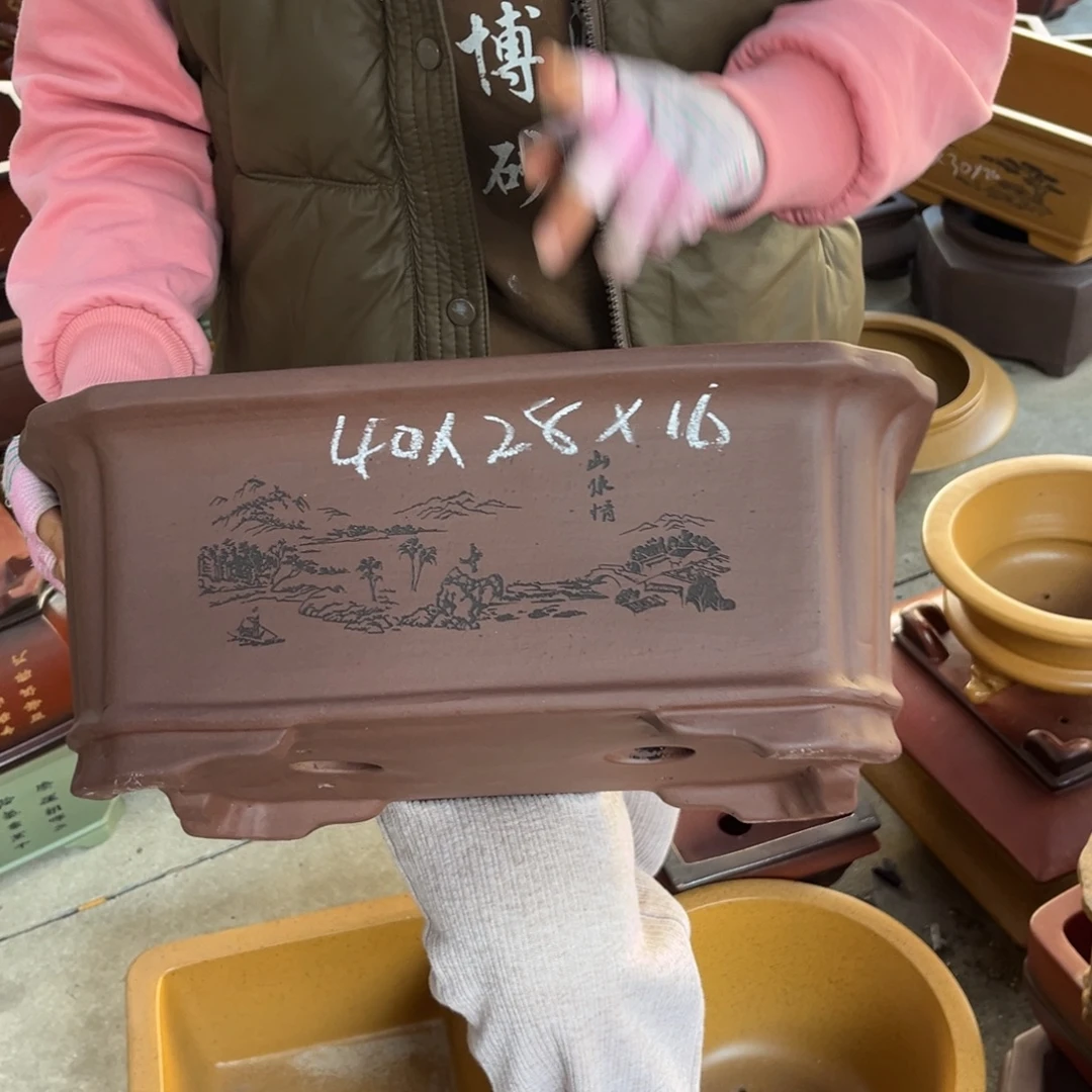 紫砂花盆盆景艺术