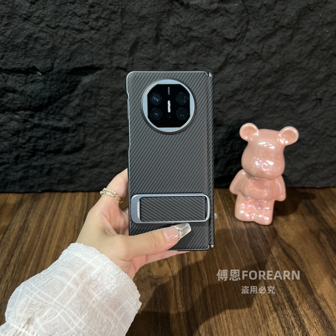 适用于华为matex5手机壳matex6真皮matex3折叠屏支架个性保护套