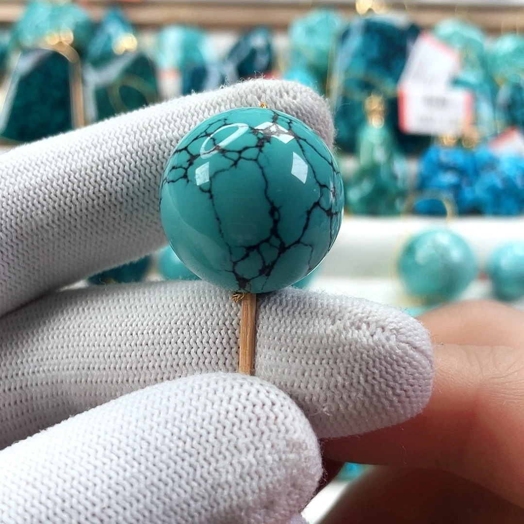 绿松石未镶嵌车挂直径22