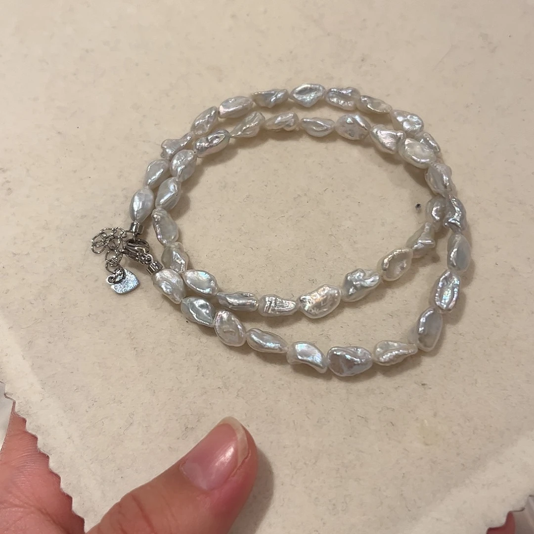 淡水珍珠颈饰合金