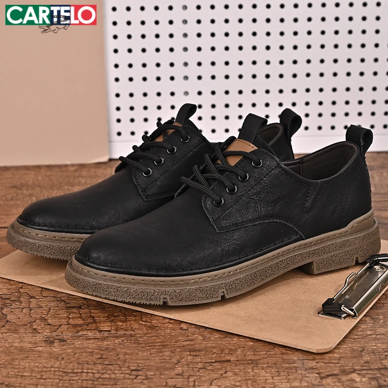 卡帝乐鳄鱼德比鞋男鞋2025春季高级感英伦风男士休闲鞋子板鞋男款