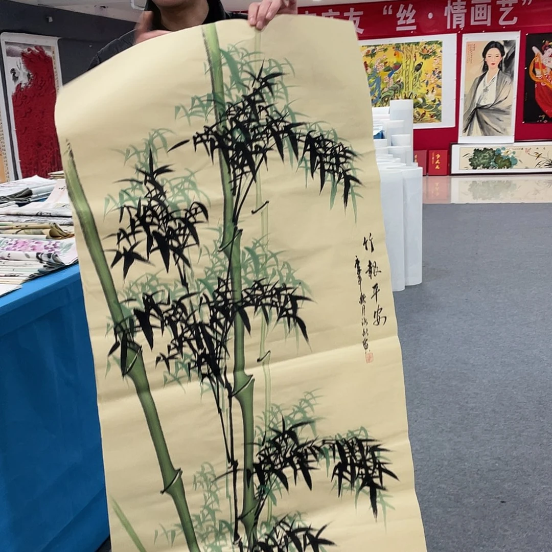 国画今天上午国画作品展示