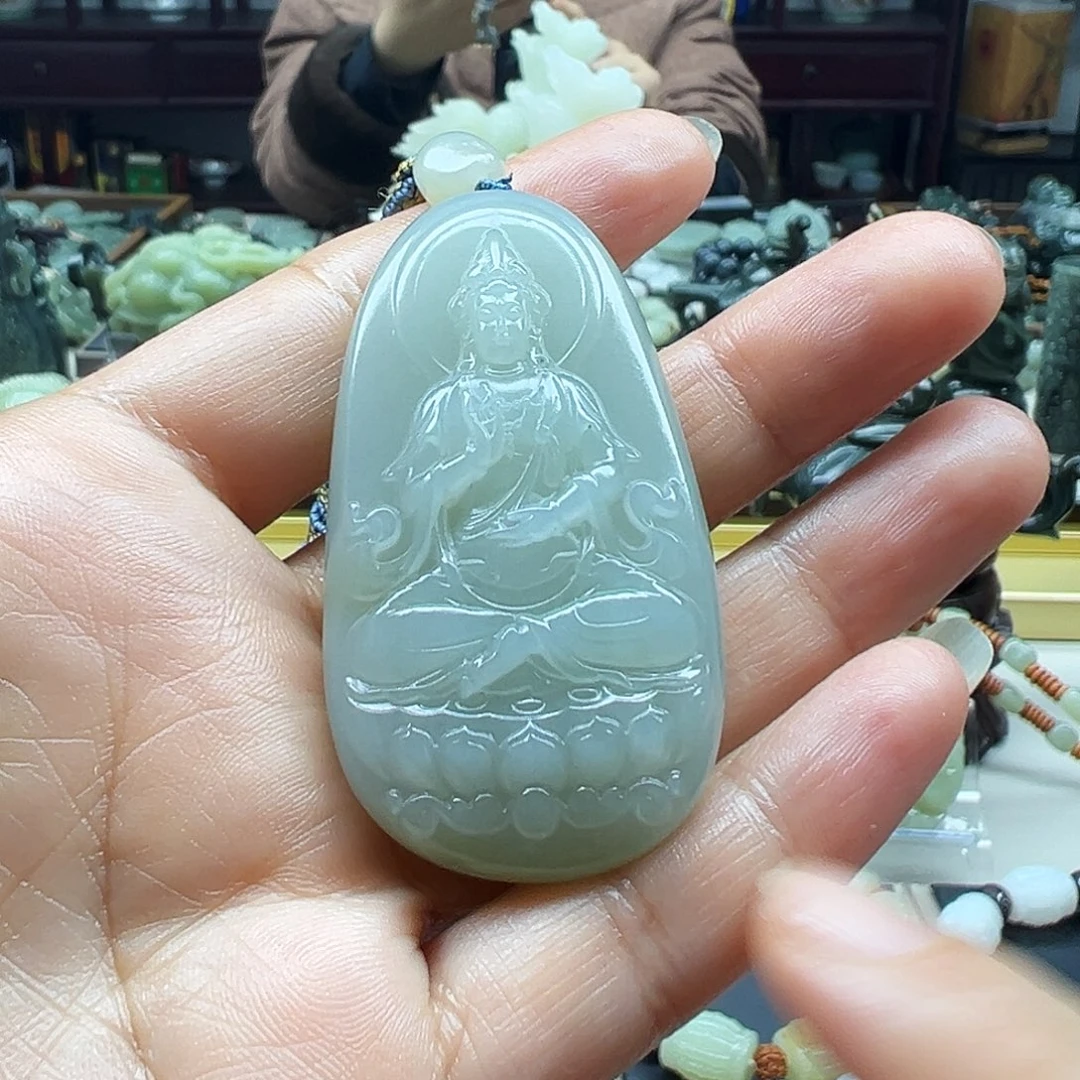 和田玉未镶嵌挂件