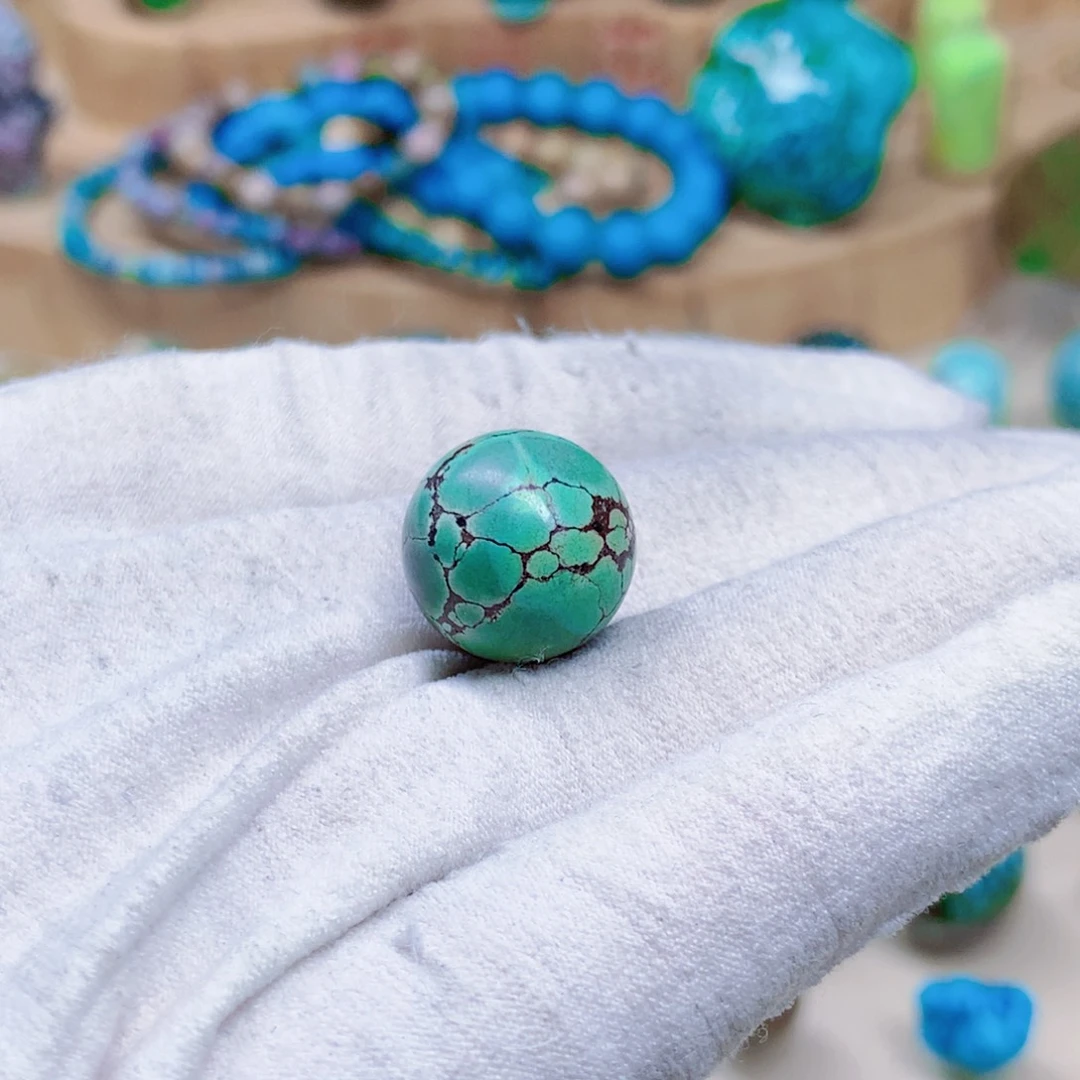 绿松石未镶嵌三彩随行