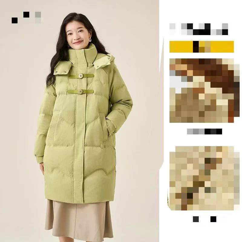 2024冬季新款梅花扣简约设计羽绒服外套C402