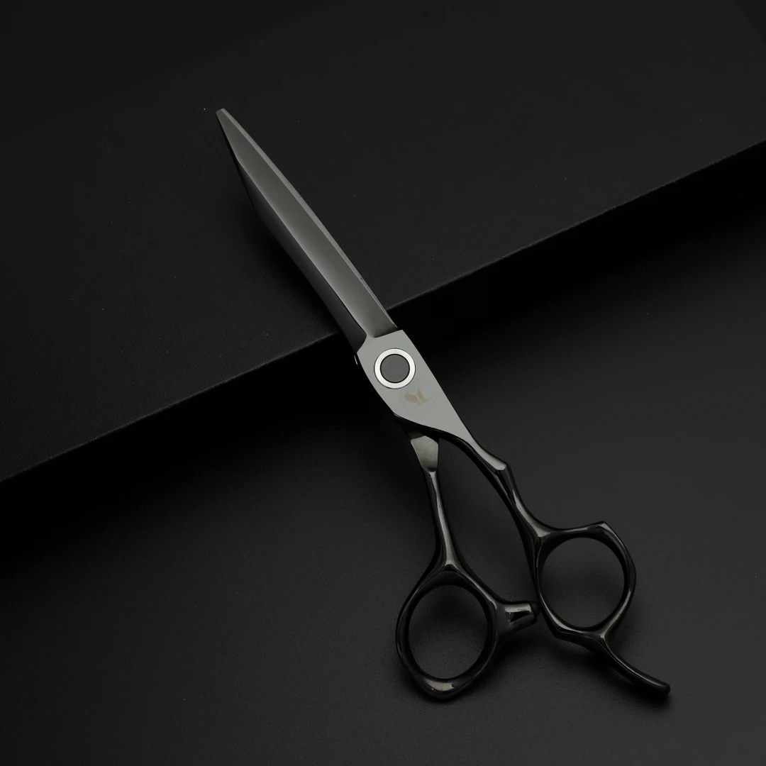 专业正品美发理发剪刀发型师专用平剪牙剪无痕黑色发廊专用剪刀