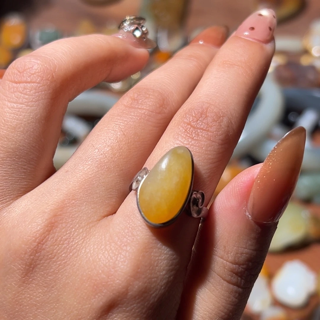 和田玉银S925镶嵌颈饰