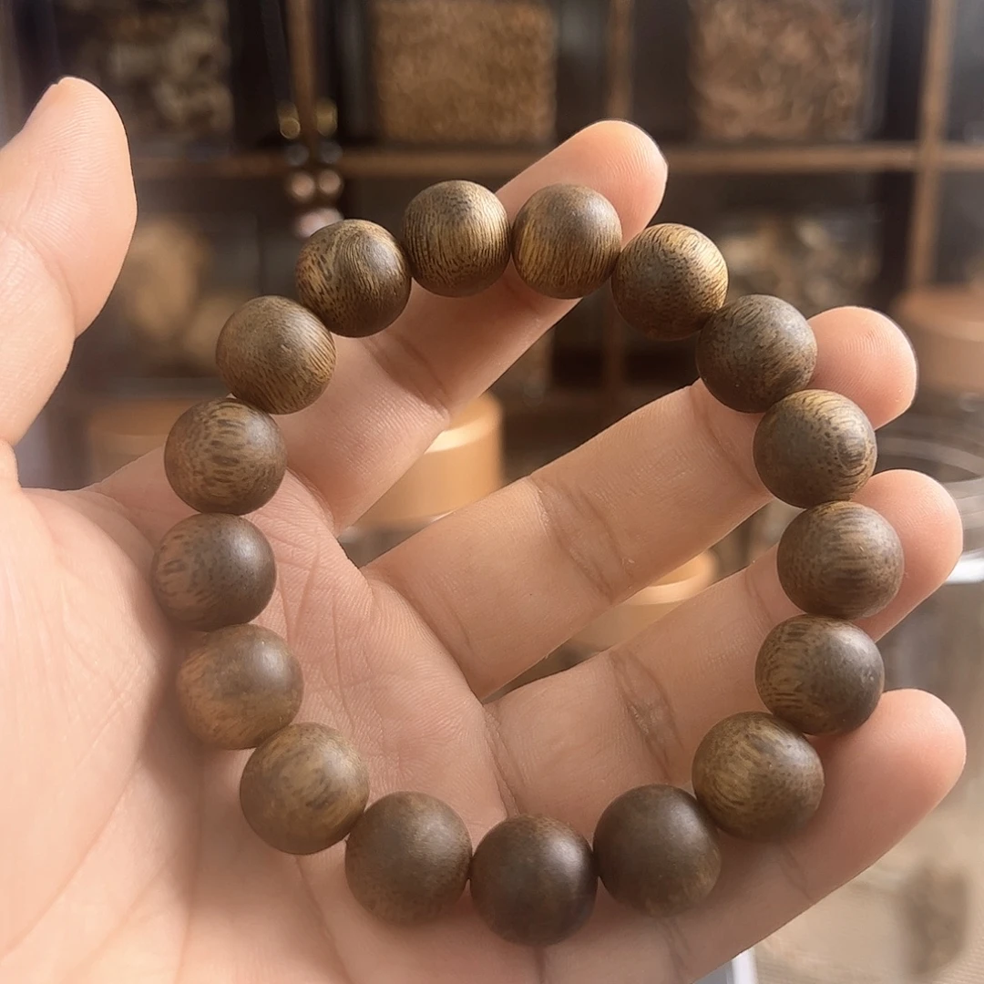 沉香手串13mm圆珠单圈13.2g