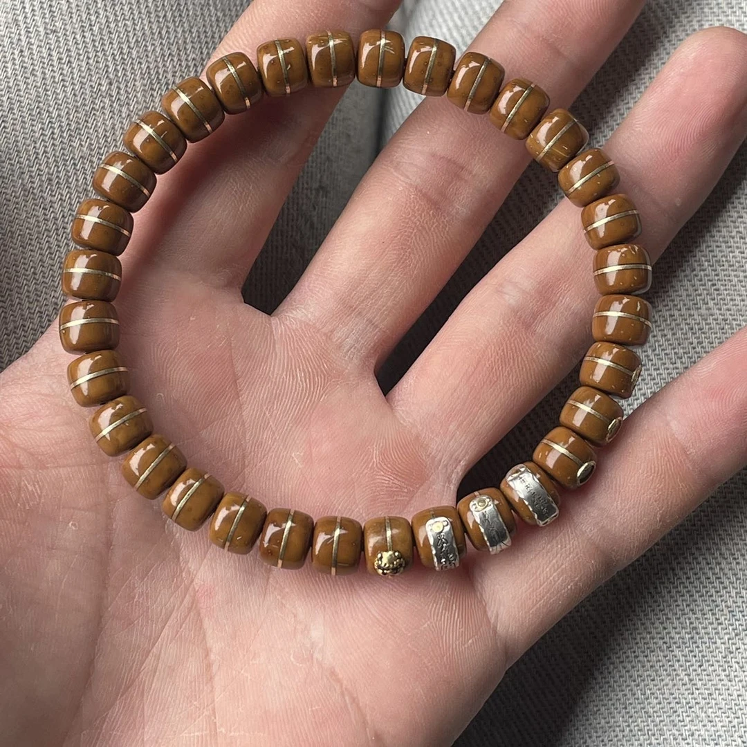 【佳哥严选】J30285-紫金鼠黄金甲腰带单圈（天师符）-尺寸7+mm 左右