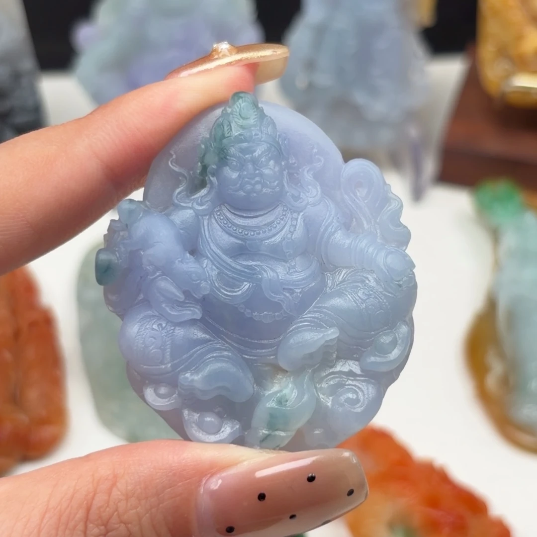 定制翡翠未镶嵌黄财神