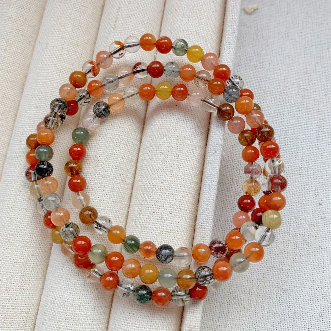 TM23天然彩兔毛多圈手链时尚百搭男女款多样性发一