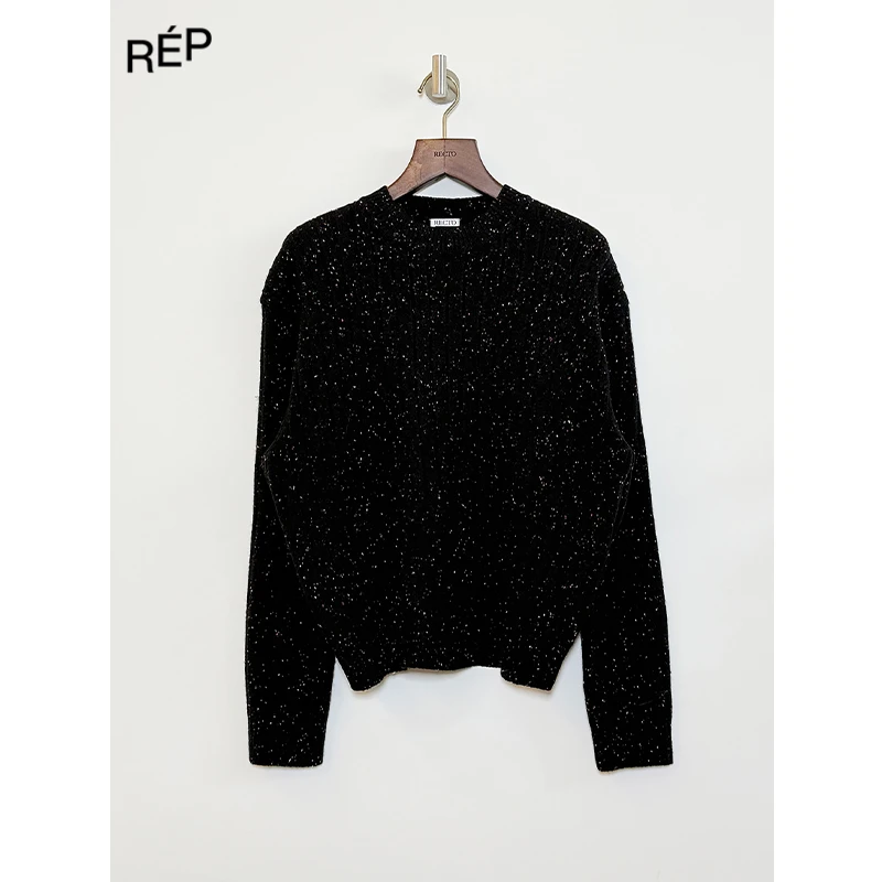 REP-RECTO设计师品牌糖果布克莱针织上衣（黑色） 25PF新品