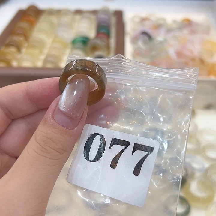 合金戒指玛瑙/玉髓77港11