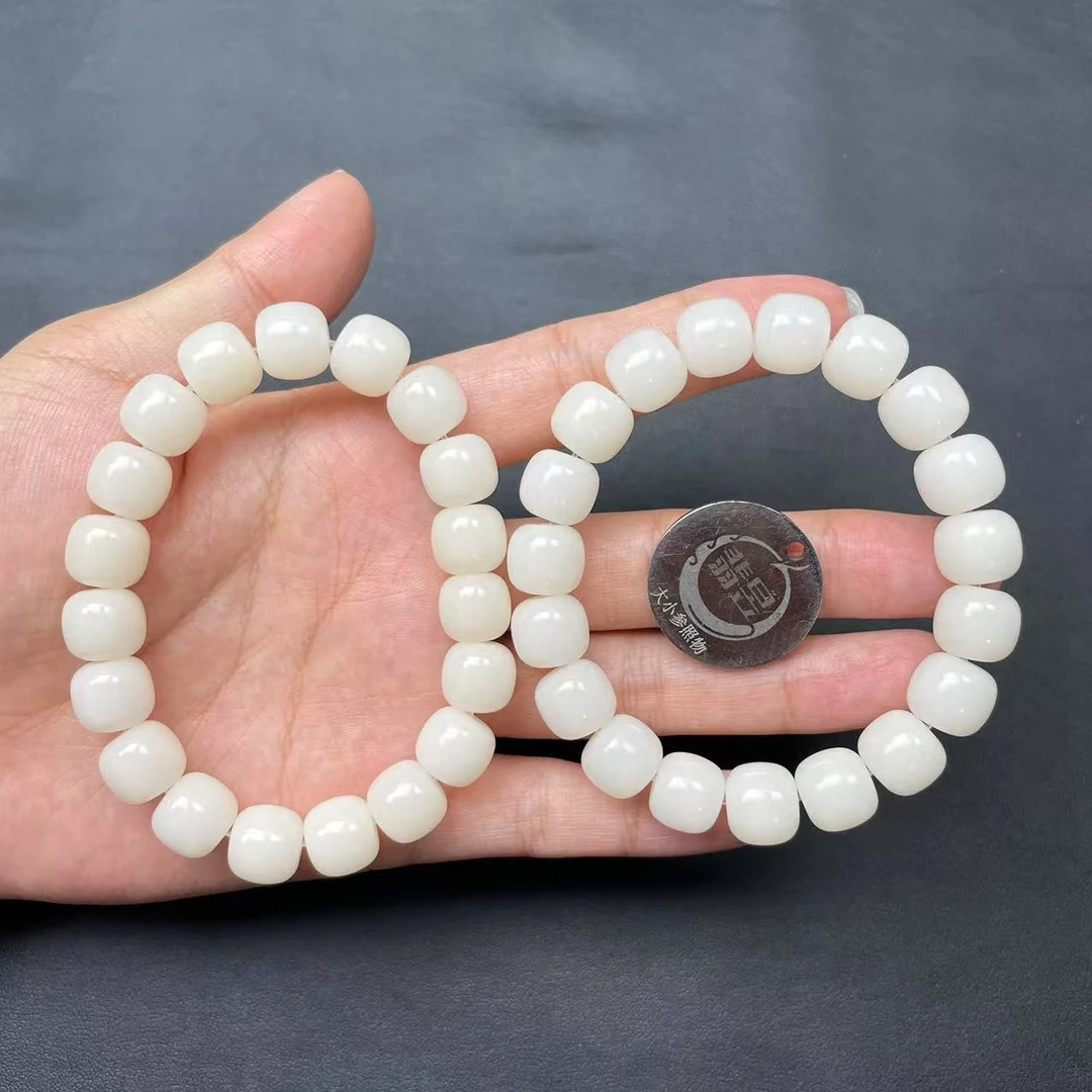 翡昱-N22-46520-722-白玉菩提手串-/约10+/约19颗/-多样性发其一